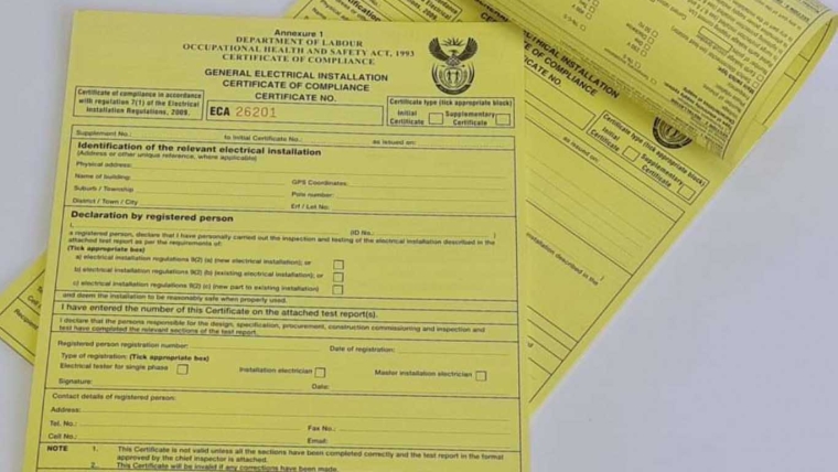 A Guide for Understanding Electrical Compliance Certificates